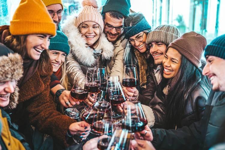 friends having fun in Park City