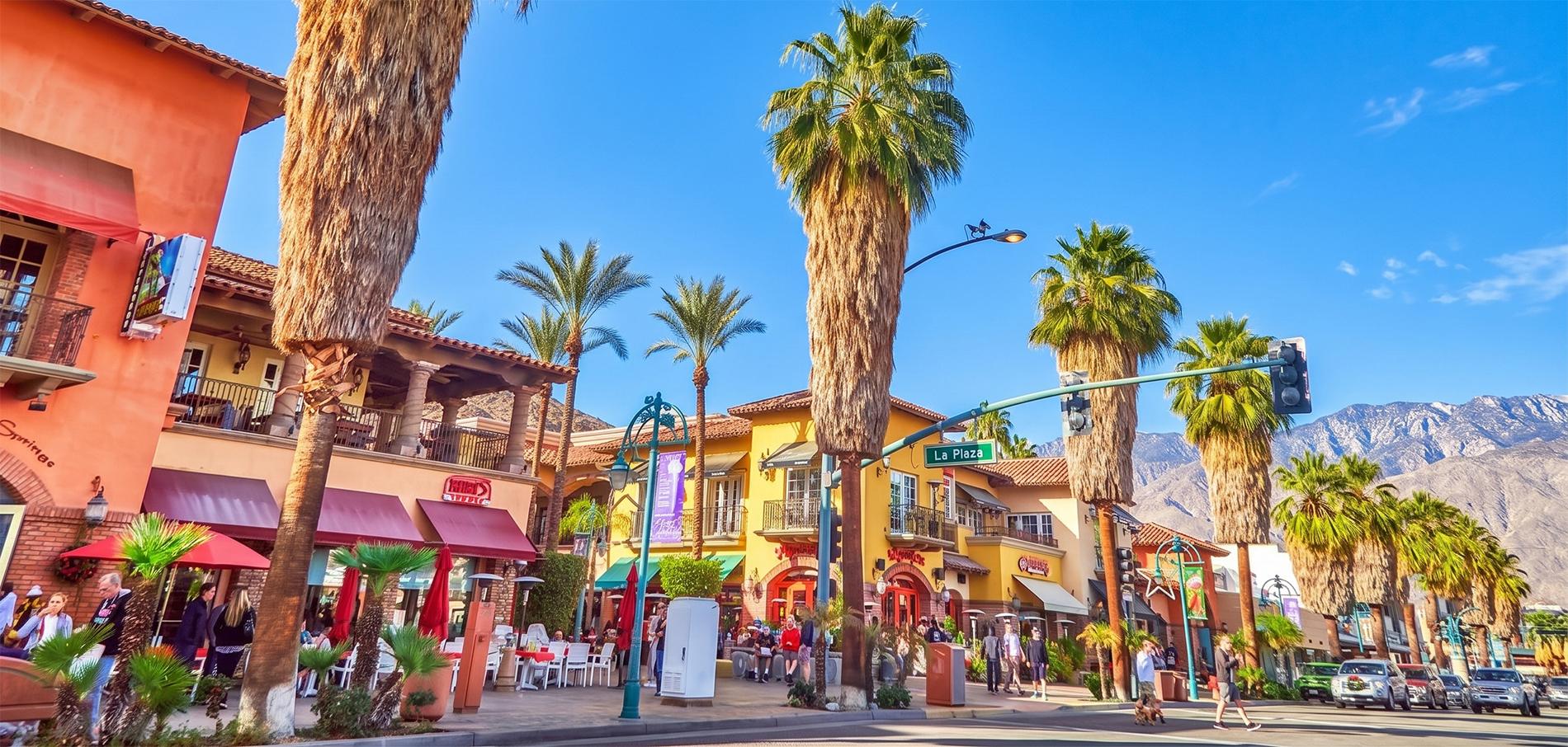 Palm Springs downtown shopping dining